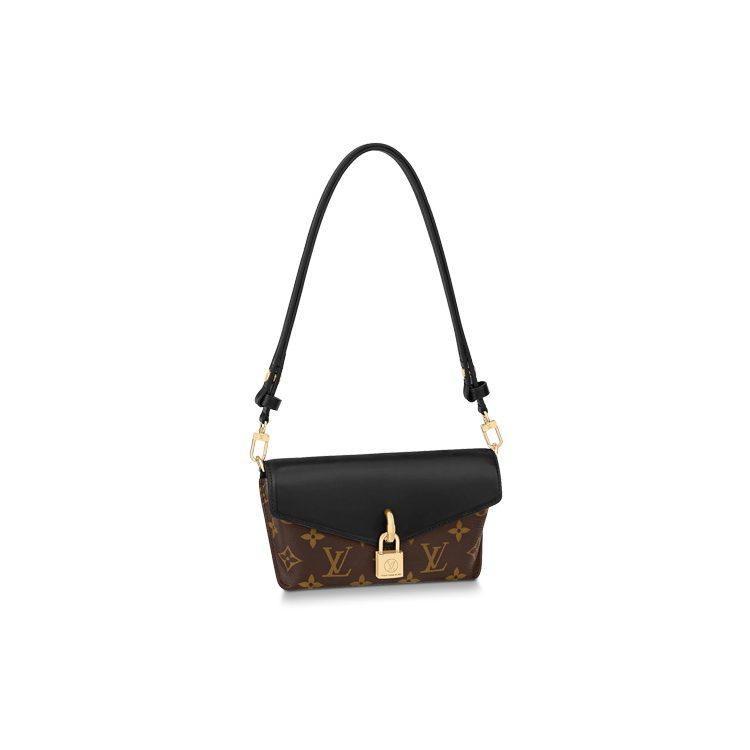 Louis Vuitton Vorhängeschloss An Riemen Leinwand Mit Leder Abschließbare Tasche, Umhängetasche, Handtasche Regulär Damen M80559
