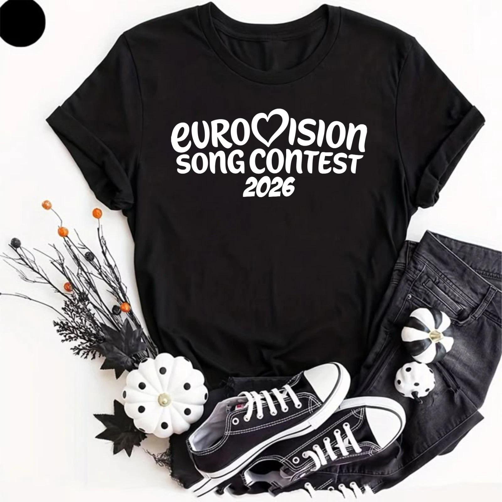 Eurovision Song Contest 2026 T- Shirt Unisex Tee MUSIC TV Show Countries  Shirts 3XL