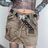Metal Buckle Butterfly Buckle Waist Belt Sweet Women's Waist Belt Casual Y2k Jeans Belt  Daily