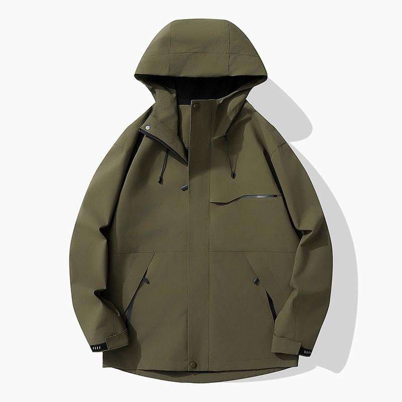 Mens Womens 3-in-1 Waterproof Windproof Hiking Jacket With Removable Shell Gore-Tex Fabric All-Season Outdoor Parka