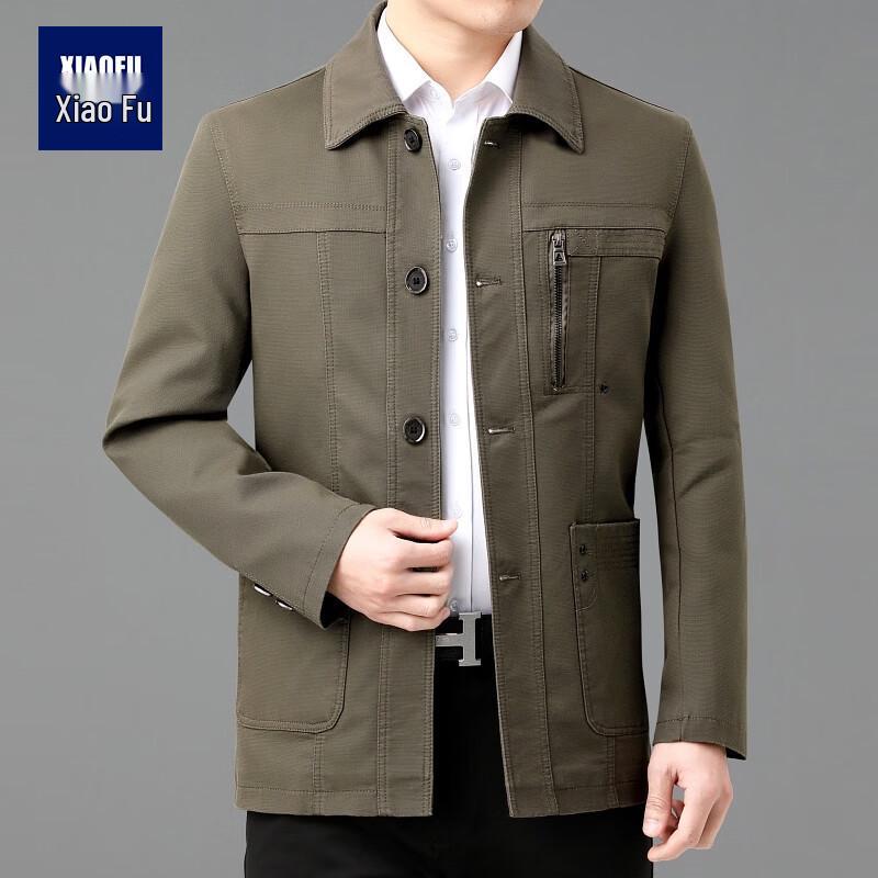 Мужская повседневная куртка из чистого хлопка 190/4XL