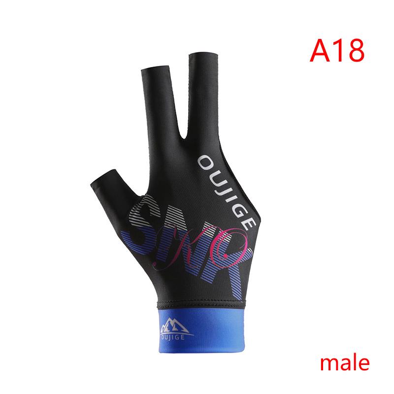 Kulečníková rukavice levá pravá ruka tříprstá kulečníková rukavice odolná proti opotřebení protiskluzové nálepky elasticita kulečníkové tréninkové rukavice