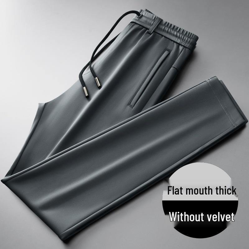 

Men s Autumn Fleece-Lined Straight-Leg Elastic Sweatpants - Plus Size Casual Sports Pants 4XL 100-115 kg