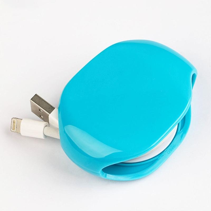 Rewinding Cable Management Case for Charging Wires Headphones Accessories Sturdy Plastic Metal Construction