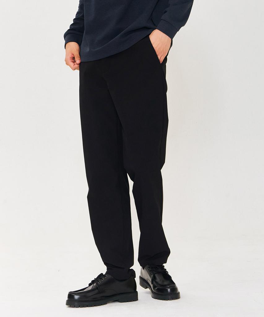 CHASECULT Men'S Stretch Tapered Slacks - Black