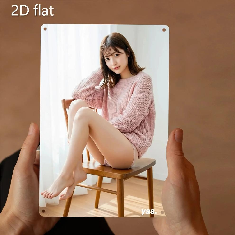 Vintage Blechschild Wandkunst - 2D Metallplakette für Haus Garten Garage Kneipe Dekoration