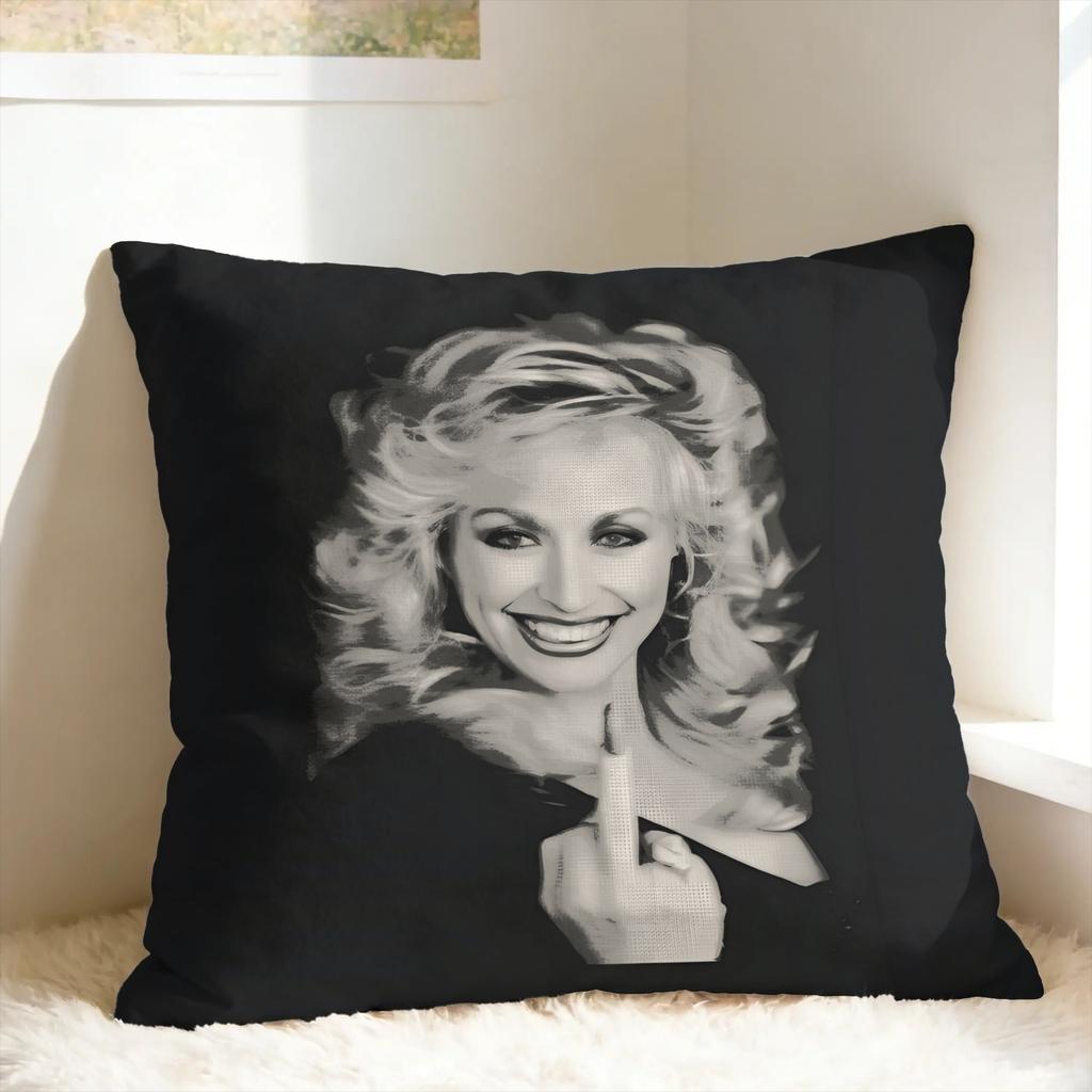 Singer Dolly Parton Pillow Case Square Pillow Cover For Living Room Chair Novelty Pillowcases