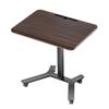 Standing Desk, Adjustable Height Mobile Stand Up Desk w/ Casters, 715 x 520 mm Small Computer Sit Stand Rolling Workstation w/ Hook, 15 kg Capacity,