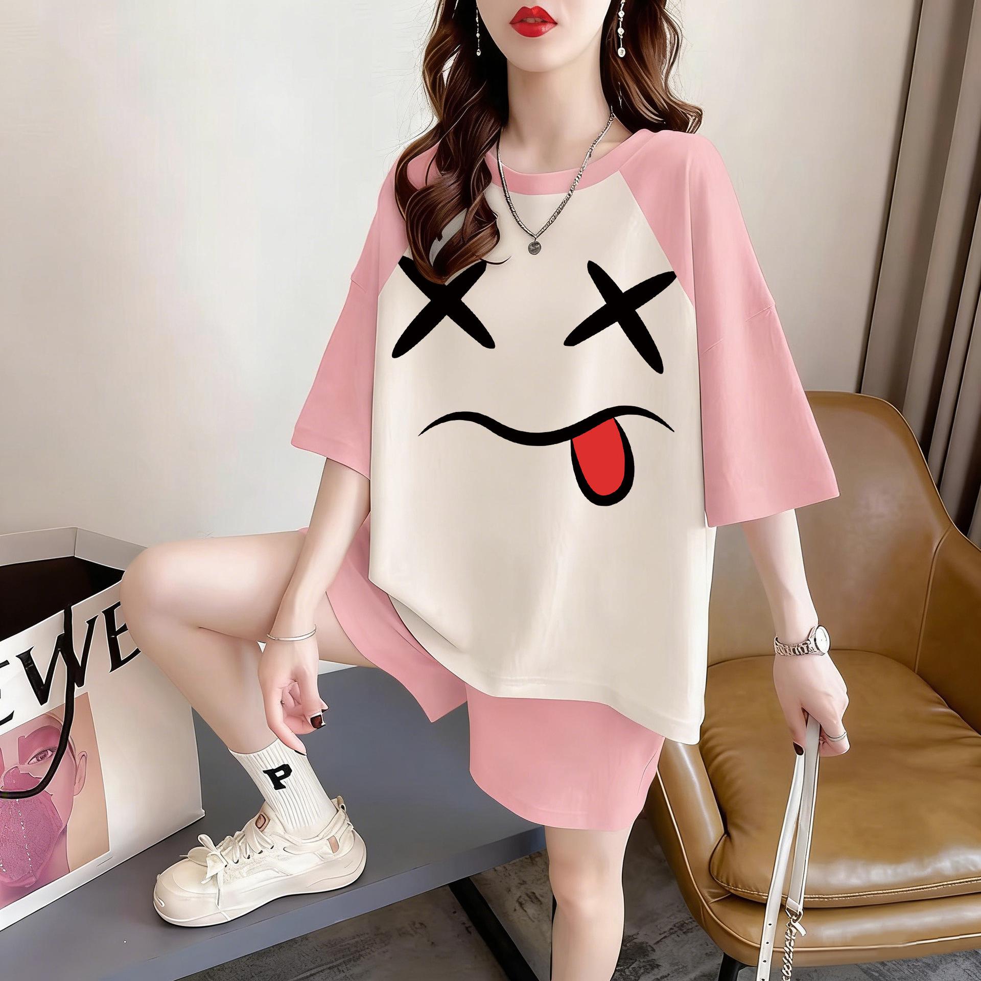 

Women s Plus Size Retro Short Sleeve T-Shirt - New Summer 2026 Loose-Fit Design Medium