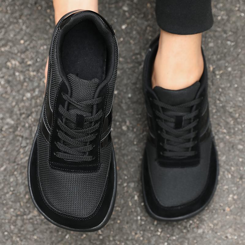

2026 New Men s Wide Toe Sneakers Simple Breathable Hiking Shoes Minimalist Lace Up Shoes Fashiable Comfortable Barefoot Shoes 39