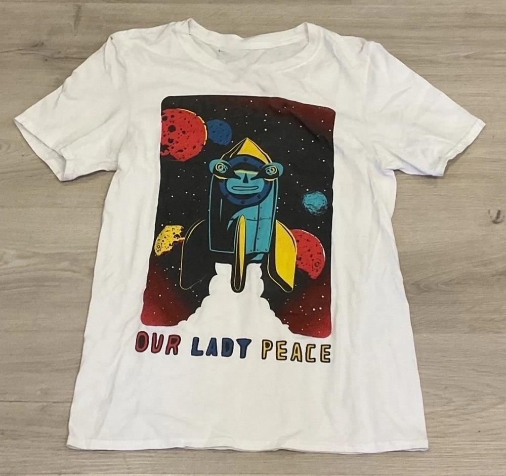 

Our Lady Peace Band Tour 2025 TShirt White Size S to 5XL KK2428 Unisex T-Shirt S