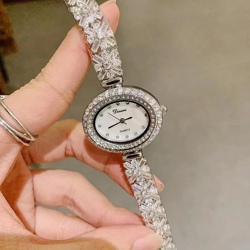 

Dinimi Long Chain Pearl Show Women Watch-Bracelet Quartz Double Circle Pearl Bracelet Elegant Watch From Mainland China Set