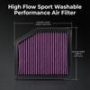Para Lexus GS350 GS430 IS220 IS250 C IS300 IS350 C 2GR 3GR 1UR 2005-2013 Filtro de Ar de Alto Fluxo Esportivo Lavável de Performance 33-2345