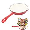 Enameled Frying Pan Cast Iron Skillet Nonstick Kitchen Fry Pan Grill Cookware For Camping Cooking Grilling