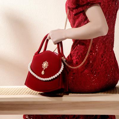Newlywed Mobile Phone Bag Qixi Festival Gift Bag Women'S Bag Handbag For Wedding