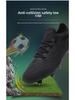 Unisex Non-Slip Black TF Soccer Shoes - Inspired by Ronaldo & Messi for Teens & Adults
