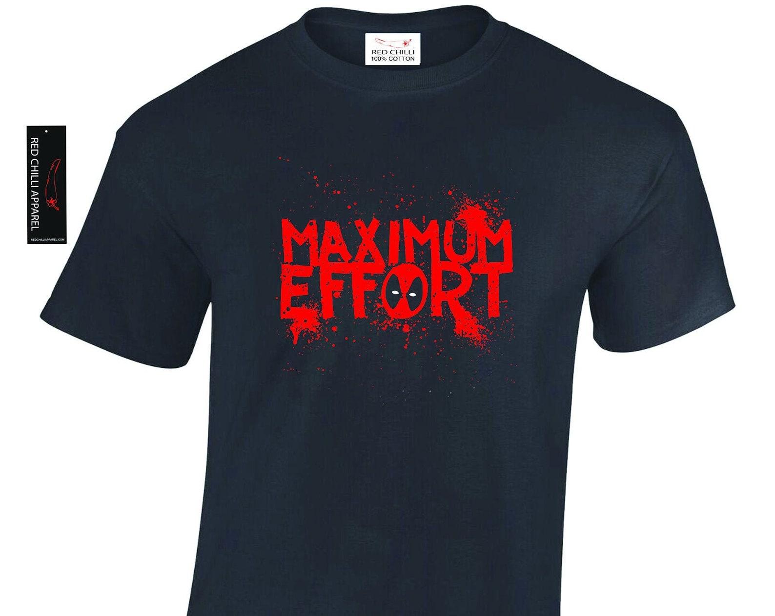 Deadpool Maximum Effort Inspired T-shirt 2XL