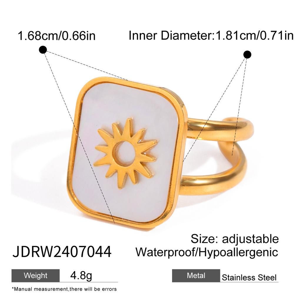 European and American Immortal Flower Ring Titanium Steel Non-fading Jewelry Ring Stainless Steel