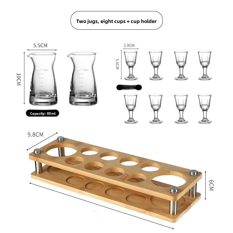 Luxury Small Whiskey Glasses Set Home Use Bullet Cup Pouring Vessel Premium Quality Glassware for Fine Wine And Spirit Tasting
