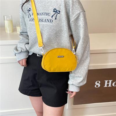 2025 New Nylon Cloth Shell Bag Korean Simple Messenger Bag Change Bag Casual Beautiful Foreign Style Shoulder Bag