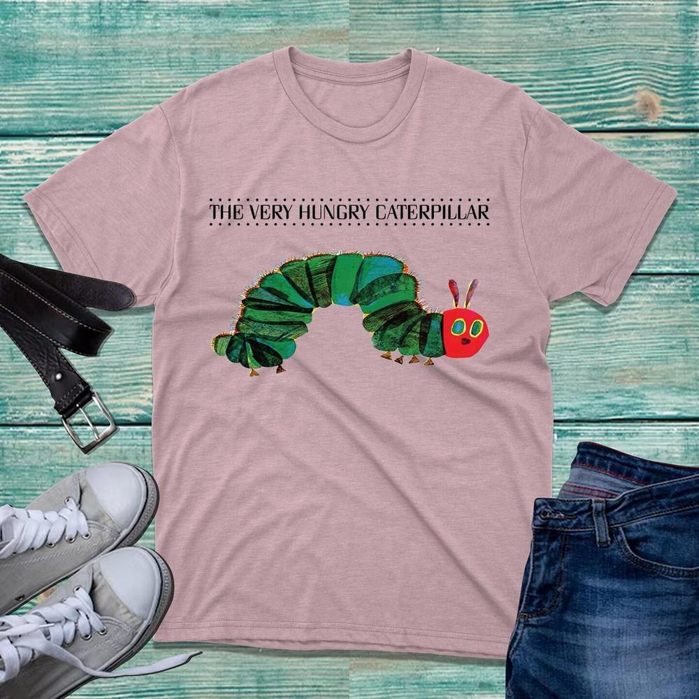 The Very Hungry Caterpillar TShirt World Book Day Funny Caterpillar Unisex Top