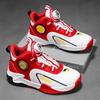 Herbst/Winter Leder Kinder Drehverschluss Basketballschuhe Jugend Kinder Sport Basketballschuhe