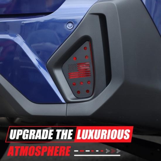 Black Alloy Rear Fog Light Trim Cover Fit for Subaru CROSSTREK -2024