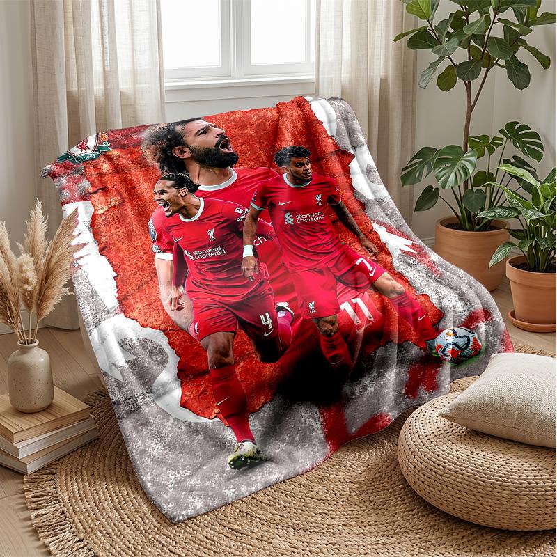 Coperta a tema Mohamed Salah Morbida coperta in flanella Coperta morbida in peluche Coperta accogliente per divano e letto per la decorazione della casa