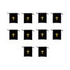 Pack Of 10 Velvet Drawstring Bags Rosary Bags Jewelry Gift Pouch Featuring Cross Design For Jewelry And Travel Storage