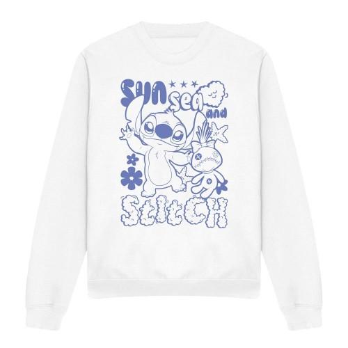 Lilo & Stitch Unisex Adult Sun Sea Stitch Crew Neck Sweatshirt