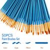 50/10 Pcs Artist Brush Set DIY Acrylic Oil Painting Watercolor Painting Gouache Painting Face Painting Art Brush Supplies