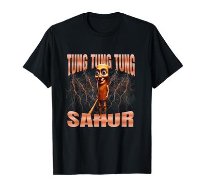 Tung Tung Tung Sahur Bootleg Brainrot Italien Brainrot Mème T-Shirt