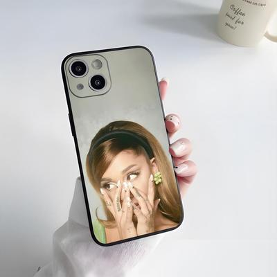 Funda de Teléfono de la Cantante Ariana Grande Para IPhone 17 Pro Max 15 Pro 16 14 Plus 12 13 Mini 11 Pro Antigolpes Suave