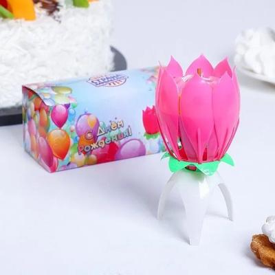 Creative Birthday Cake Candle   Electronic Music Candle Light
