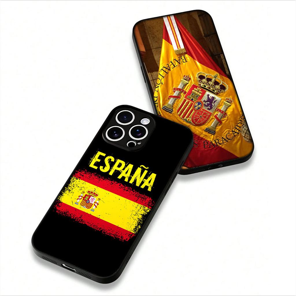 Cover for Samsung Galaxy A55 A56 A25 A36 A54 S8 S9 S21 S20 FE A53 A13 A12 A14 A33 A70 A71 A51 A21S Case Spain Flag Yellow Red