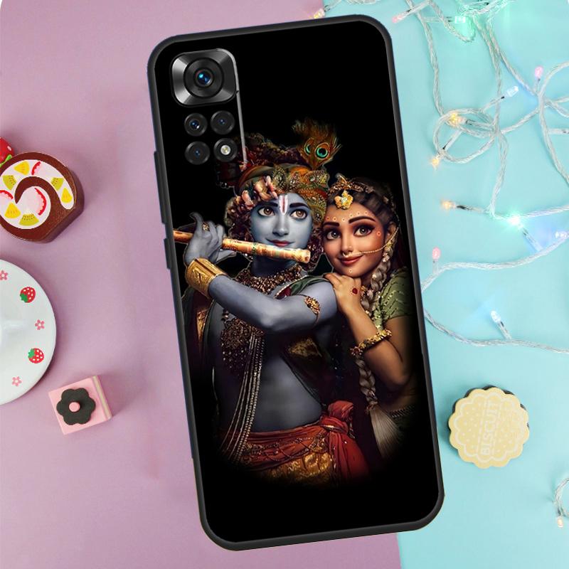 Lord Krishna Radha Case For Xiaomi Redmi Note 14 Pro 9 10 11 12 13 9S 10S 11S 12S Redmi 14C 10C 12C 13C Cover