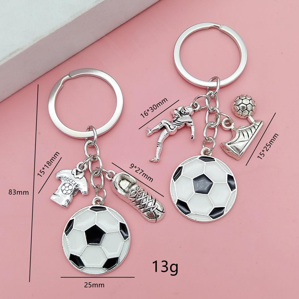 Creative DIY Sports Ball Football Keychain Bag Accessories