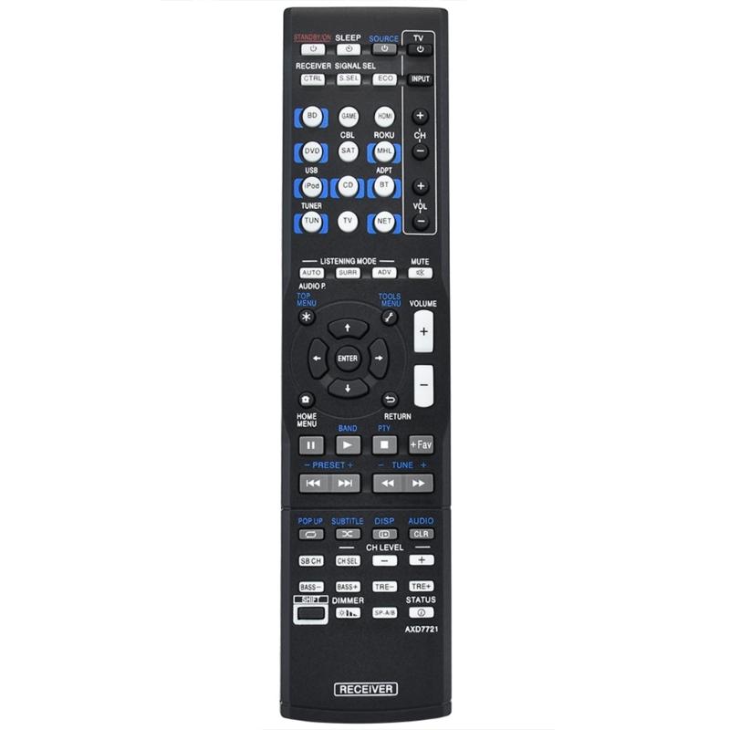 

AXD7721 for Pioneer VSX44 VSX824 VSX1029K VSX102 4K AV Remote Controller Remote Control Durable Controllers Replacement 1