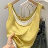 Women's 2026 Modal Two-Piece Look Camisole Vest - Loose, Plus Size Sleeveless Summer Top