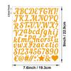 1 Inch Handwritten Letter Sticker Sturdy Multicolor Gift DIY Diary Hand Account English Alphanumeric Sticker