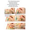 Wooden Magnetic Maze Puzzles Game for Children Color and Number Pen Moving Ball Learning Education Montessori Toys Gift for Kids