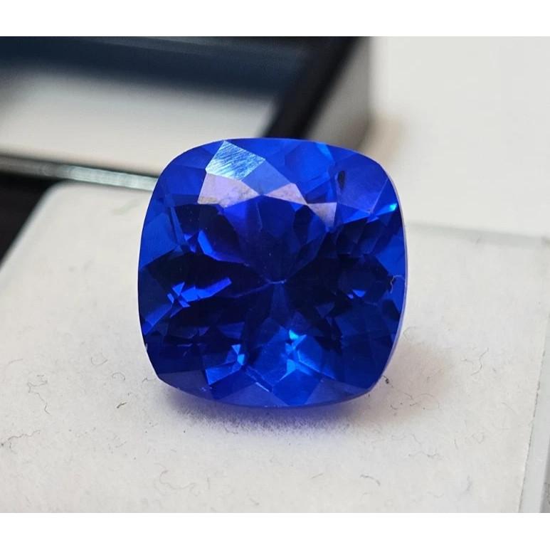 10+ Ct Natural Blue Sapphire Cushion Cut Fabulous Certified Loose Gemstone