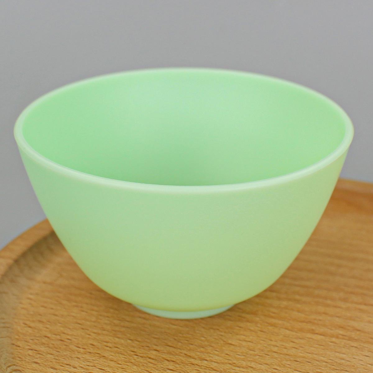 

Миска для маски из мягкого силикона TPR для красоты и парикмахерского дела зелёный