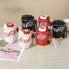 260ml Vakuumisolierter Becher Doppellagiger Strohhalmbecher Modische Mini-Kaffeetasse Reise Outdoor