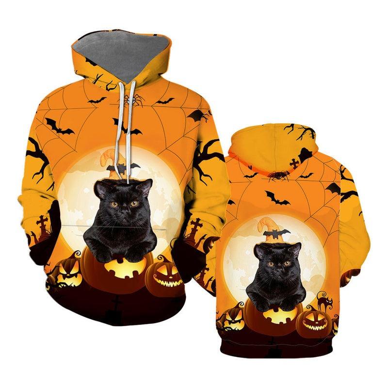 Halloween Men's Funny Sweatshirt Unisex 3d Printed Pumpkin Ghost Horror Print Hoodie Harajuku Fashion Pullover