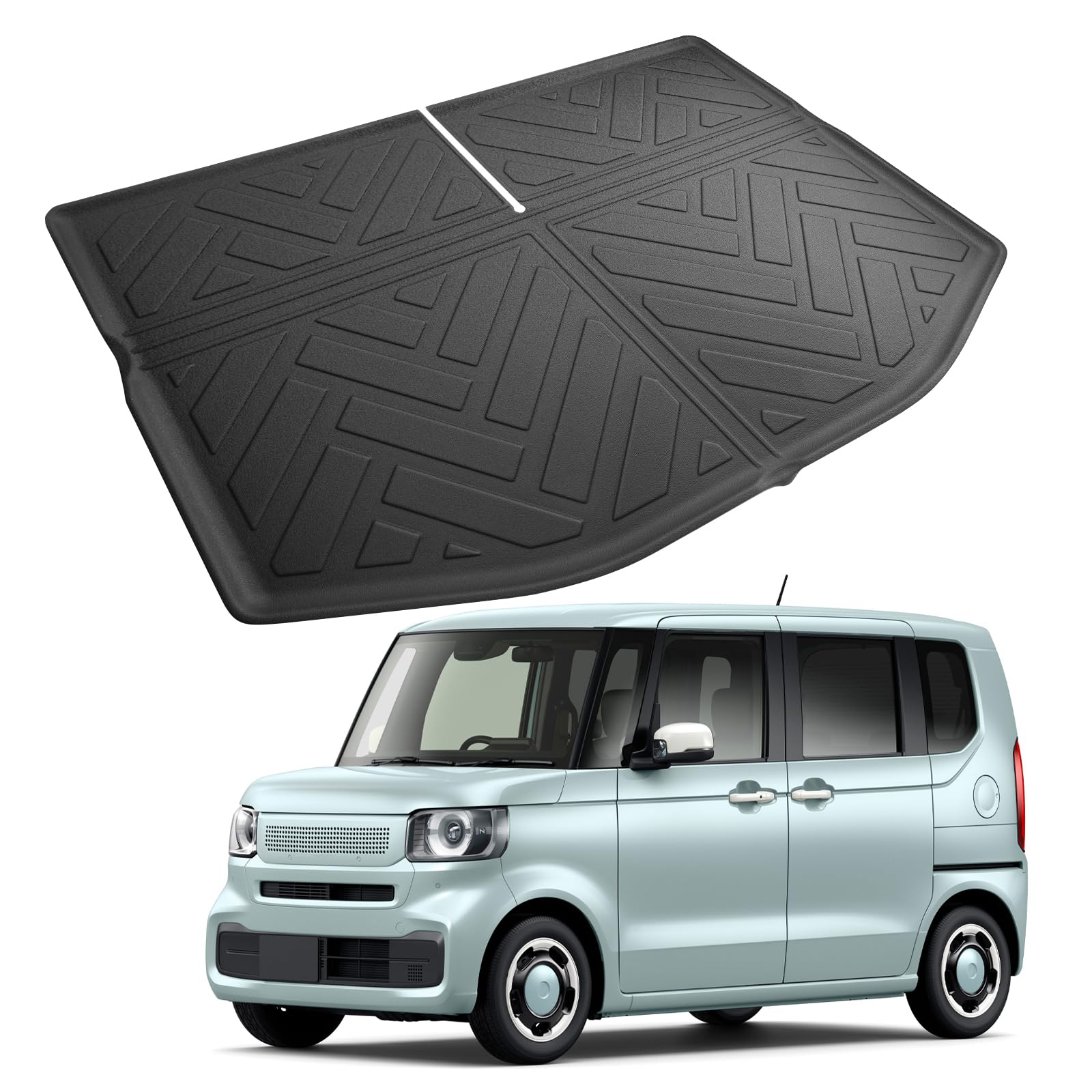 

SKTU Luggage Mat for Foldable Trunk Waterproof Cargo Compartment Made of TPE Black N-BOX JF5/6, Mat, Mat, Material, Scratch-Resistant, Waterproof, чорний