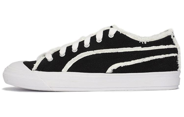 PUMA Capri Raw Cut Board Shoes Black/White 381586-02 35.5
