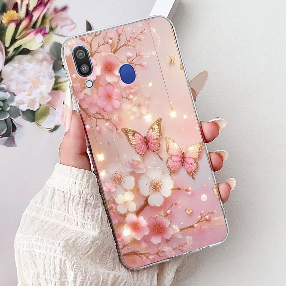 For Samsung Galaxy M10 M20 M30 Case New Fashion Painted Cover Clear Silicone Soft Slim Phone Case For Samsung M10 M20 M30 Fundas