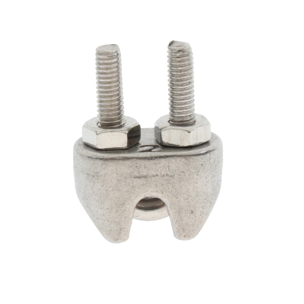 304 Stainless Steel M3//M5/M6 Bolt Saddle Clip Clamps Rope Clips 2mm /3mm /4mm /5mm /6mm /8mm
