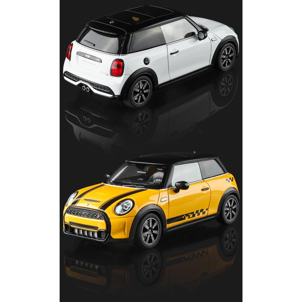 1/18 BMW Mini Cooper S Alloy Metal Diecast Model Car Home Trendy Ornaments & Computer Desktop Decoration High Simulation Vehicle